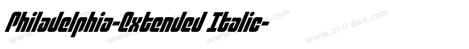 Philadelphia-Extended Italic字体转换